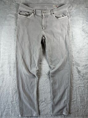 Faherty Gray Stretch Denim Jeans Men’s Size 35 Slim Leg